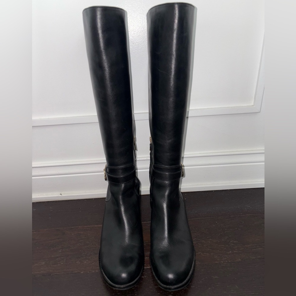 Black Leather Michael Kors Boots